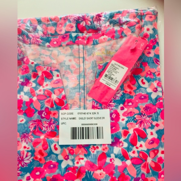 Lilly Pulitzer Easley T-Shirt Dress Aura Pink Baby Bloomer NWT In Package - Picture 7 of 10